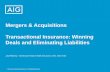 Mergers & Acquisitions Transactional Insurance: Winning ... · PDF fileMergers & Acquisitions Transactional Insurance: Winning ... Will Representations and Warranties Insurance protect