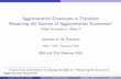 Agglomeration Economies in Transition Measuring …1).pdf1 The increase in the number of relationships is the dominant e⁄ect 2 All relationships require some face-to-face interactions
