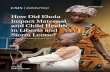 How Did Ebola Impact Maternal and Child Health in Liberia · PDF fileOur understanding of how exactly Ebola impacted maternal and child health in Liberia and Sierra Leone is constrained