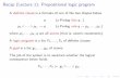 Recap (Lecture 1): Propositional logic · PDF fileRecap (Lecture 1): Propositional logic program A de nite clause is a formula of one of the two shapes below q (a Prolog factq :) p