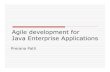 Agile development for Java Enterprise · PDF file6/23/2008 · Agile development for Java Enterprise Applications ... (org.springframework.web.servlet.mvc.Controller) ... Programming
