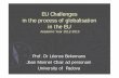 EU Challenges in the process of globalisation in the EUunipd-centrodirittiumani.it/public/docs/module1_2012.pdf · in the process of globalisation in the EU ... Social change: the