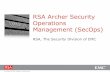 RSA Archer Security Operations Management (SecOps)schd.ws/hosted_files/nationwideinsuranceitfedera2015/36/RSA... · RSA Security Operations Management n s t People Process Orchestrate