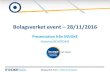 Bolagsverket event 28/11/2016 Event –Invoke Presentation 5 Invoke XBRL Expertise Invoke XBRL approach Invoke XBRL membership • Direct member XBRL international • Member XBRL