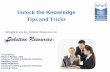 Tips and Tricks - Intuit QuickBooks Solution Provider and Tricks.pdf · Presented by: Stacy Y. Patrick, CPA Advanced Certified QuickBooks ProAdvisor Managing Partner Sandy Robertson
