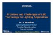 Promises and Challenges of LED Technology for Lighting ... · PDF filePromises and Challenges of LED Technology for Lighting Applications New Delhi, ... All the LRC project sponsors