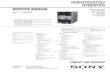 SERVICE MANUAL AEP Model - Diagramas   MANUAL Sony Corporation AudioVideo Business Group Published by Sony Techno Create Corporation HCD-GTZ2/GTZ2i