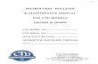 INSTRUCTION BULLETIN & MAINTENANCE … 06.01.08.pdfinstruction bulletin & maintenance manual for ctd models dm200r & dm400 06.01.08 ctd model no: ctd serial no: manufacture date: distributor