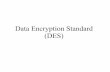 Data Encryption Standard (DES) - UC Denverwcherowi/courses/m5410/des.pdf · Data Encryption Standard (DES) DES Background The DES algorithm based on LUCIFER, designed by ... to NIST's
