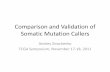 Comparison and Validation of Somatic Mutation … and Validation of Somatic Mutation Callers ... can result in a spectrum of SNV-like events, ... Comparison and Validation of Somatic