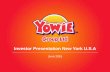 Investor Presentation New York U.S - Yowie · PDF fileInvestor Presentation New ... Cadbury Schweppes PLC and Cadbury PLC mentioned in this document are now owned by the Kraft Foods