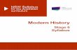 NSW Syllabus for the Australian curriculum · PDF fileThe Modern History Life Skills Stage 6 Syllabus has been ... Critical and creative thinking ... Modern History Stage 6 Syllabus