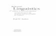 Relevant Linguistics - Stanford Universityweb.stanford.edu/group/cslipublications/cslipublications/pdf/...Relevant Linguistics ... 2.6.2 The Importance of Schwa in English 28 ... 1.4