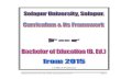 ( CBCS Pattern) - Solapur Universitysu.digitaluniversity.ac/WebFiles/B Ed.pdf( CBCS Pattern) Solapur ... importance of unity in diversity. 5. To develop scientific temperament, ...