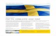 facts, emblems and map - Sweden state of California. ... facts, emblems and map ... Longest north-south distance: 1,574 km Longest east-west distance: 499 km