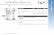 Tazo Iced Peachy Green Tea - Starbucks Branded Solutions · PDF fileTazo® Iced Peachy Green Tea Concentrate 4.5 fl. oz. 6 fl. oz. 9 fl. oz. Cold Water 4.5 fl. oz. 6 fl. oz. 9 fl.