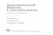 International Patent Classification - · PDF fileInternational Patent Classification Core Level (2010.01) Volume 2 ... – “fibre” means a relatively-short, ... of wool (recovery