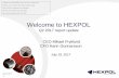 Welcome to HEXPOLinvestors.hexpol.com/sites/default/files/report/q2_2017_0.pdf · Welcome to HEXPOL . Q2 2017 report update . Telephone presentation July 19, ... Vigar Rubber Compounding