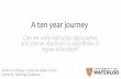 Can we unify instructor approaches and learner … ten year journey Can we unify instructor approaches and learner reactions to eportfolios in higher education? Katherine Lithgow,
