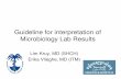 Guideline for interpretation of Microbiology Lab  · PDF fileGuideline for interpretation of Microbiology Lab Results Lim Kruy, MD (SHCH) Erika Vlieghe, MD (ITM)
