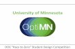 University of Minnesota - US Department of  · PDF file2015 DOE Race to ZERO Student Design Competition | University of Minnesota EXCELLENT PARTNERS Residential Science Resources