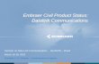 Embraer Civil Product Status: Datalink Communicationsespeciais.decea.gov.br/jornada-datalink/wp-content/uploads/2016/03/... · Embraer Civil Product Status: Datalink Communications