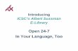 ICSC’s Albert Sussman E-Library · PDF fileAccess the Albert Sussman E-Library From Every Research Page. Do a Simple Search