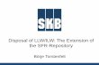 Disposal of LL-LILW - GNSSN Home Documents/Waste... · Disposal of LLW/ILW: The Extension of the SFR-Repository ... (Ecolego) –Extend the system understanding of the SFR 15 . Model