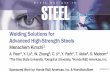 Welding Solutions for Advanced High-Strength Steels/media/Files/Autosteel/Great Designs in Steel... · in Sheet Metal Welding Conference XVII. Livonia, (10 2016). 23 #GDIS | #SteelMatters
