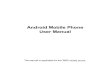 Android Mobile Phone User  · PDF fileAndroid Mobile Phone User Manual The manual is applicable for the Z850 mobile phone. Contents Let’s get started ... ZTE