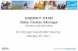 ENERGY STAR Data Center Storage - SNIA STAR Data Center Storage ... certification using multiple storage device types and/or workload types. 7 ... 10 Out of Scope •Storage devices