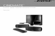 CINEMATE - Bose Corporationproducts.bose.com/pdf/customer_service/owners/cinemate_og.pdf · home theater equipment. To help you set up your CineMate system, the following items are