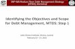 Identifying the Objectives and Scope for Debt Management ... Day 1 Step 1... · Identifying the Objectives and Scope for Debt Management, ... –To support the development and functioning