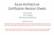 Azure Architecture Help Sheets - Dev, Cloud and Stuff! · PDF fileExam 70-532: Developing Microsoft Azure Solutions • New Exam Objectives • Here’s the full list of exam objectives