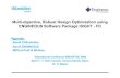 Multi-objective, Robust Design Optimization using ENGINEOUS Software ...velos0.ltt.mech.ntua.gr/ERCOFTAC/PROC06-GC/resources/Folien... · Multi-objective, Robust Design Optimization