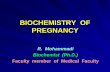 BIOCHEMISTRY OF PREGNANCY - iacld.iriacld.ir/DL/modavan/chemistry/biochemistryofpregnancydrmohamma… · BIOCHEMISTRY OF PREGNANCY R. Mohammadi ... Diagnosis of Pregnancy Screening
