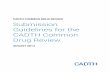 Submission Guidelines for the CADTH Common Drug Review · PDF fileCADTH Common Drug Review RECORD OF UPDATES TO SUBMISSION GUIDELINES FOR THE CADTH COMMON DRUG REVIEW. Update Version