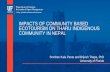 IMPACTS OF COMMUNITY BASED ECOTOURISM ON THARU INDIGENOUS COMMUNITY · PDF file · 2017-06-11IMPACTS OF COMMUNITY BASED ECOTOURISM ON THARU INDIGENOUS ... Indigenous men and women