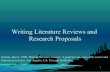 Writing Literature Reviews and Research Proposals Literature Reviews and Research Proposals Galvan, ... consistent results? ... – writing a first draft of the review