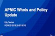 NZNOG 2018: APNIC Whois and Policy Update