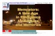 Memristors: A New Age in Electronics for Sensors and Memoriesicscarrara/Moscow-memristors-2011.pdf · S.Carrara, EPFL Lausanne (Switzerland) 1 Moscow, 12 Sept. , 2011 Memristors: