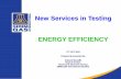 New Services in Testing ENERGY EFFICIENCY - sirim · PDF fileNew Services in Testing ENERGY EFFICIENCY 17th OCT 2012 Prepared & presented by; M.Zamri Mustaffa ... -ELCB -MCB -RCCB