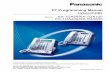 Panasonic KX-TDA50 Hybrid IP PBX PT Programming · PDF fileThank you for purchasing a Panasonic Hybrid IP-PBX. Please read this manual carefully before using this product and save