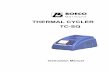 THERMAL CYCLER TC-SQ - Boeco Germany - your ... TC-SQ manual.pdfBOECO TC-SQ Thermal Cycler Important Note ―III― Labels for 110V instruments / 110V： Power: b) Warning Sign Warning!