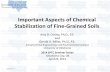 Important Aspects of Chemical Stabilization of Fine ... · PDF fileImportant Aspects of Chemical Stabilization of Fine-Grained Soils ... CaO 95 24 9 64 42 45 53 ... r 2 91 b) SF R