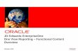 JD Edwards EnterpriseOne One View Reporting -  · PDF fileJD Edwards EnterpriseOne One View Reporting – Functional Content Overview October 2012