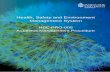 Health, Safety and Environment Management System · PDF file1 Asbestos Management Procedure The Health, Safety and Environment (HSE) Management System is underpinned by the University