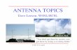 ANTENNA TOPICS - kkn. · PDF file3 EIA/TIA-222-G Tower Standard • Wind: 3-sec. gust, not “fastest mile” • Drag factors lower in 222-G • Exposure (terrain roughness) categories