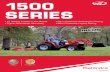 Mahindra 1500 Series Specifications - Henderson, NC · PDF fileMahindra offers a huge selection of implements to help you accomplish whatever task you wish to tackle and provide a