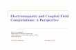 Electromagnetic and Coupled Field Computations: A Perspective · PDF fileElectromagnetic and Coupled Field Computations: A Perspective ... An Overview of EM Applications Low ... EM
